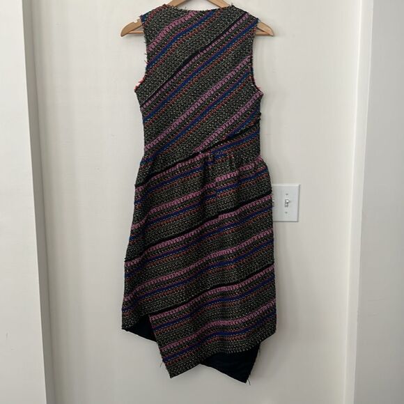 Proenza Schouler Tweed Midi Asymmetric Dress 10 NWT - Picture 7 of 14